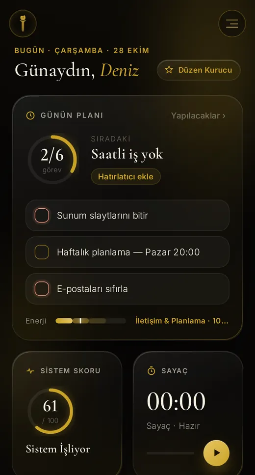 Sistem Kurucusu planı